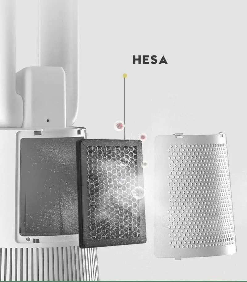 Напольный безлопастный вентилятор-очиститель воздуха Xiaomi Daewoo A1 Pro имеет NESA-фильтр